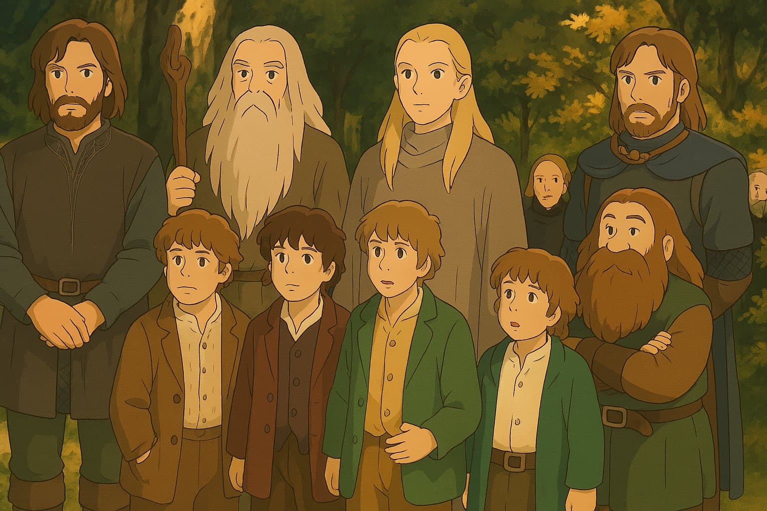 Portrait transformed with Gibly AI into authentic Ghibli artwork