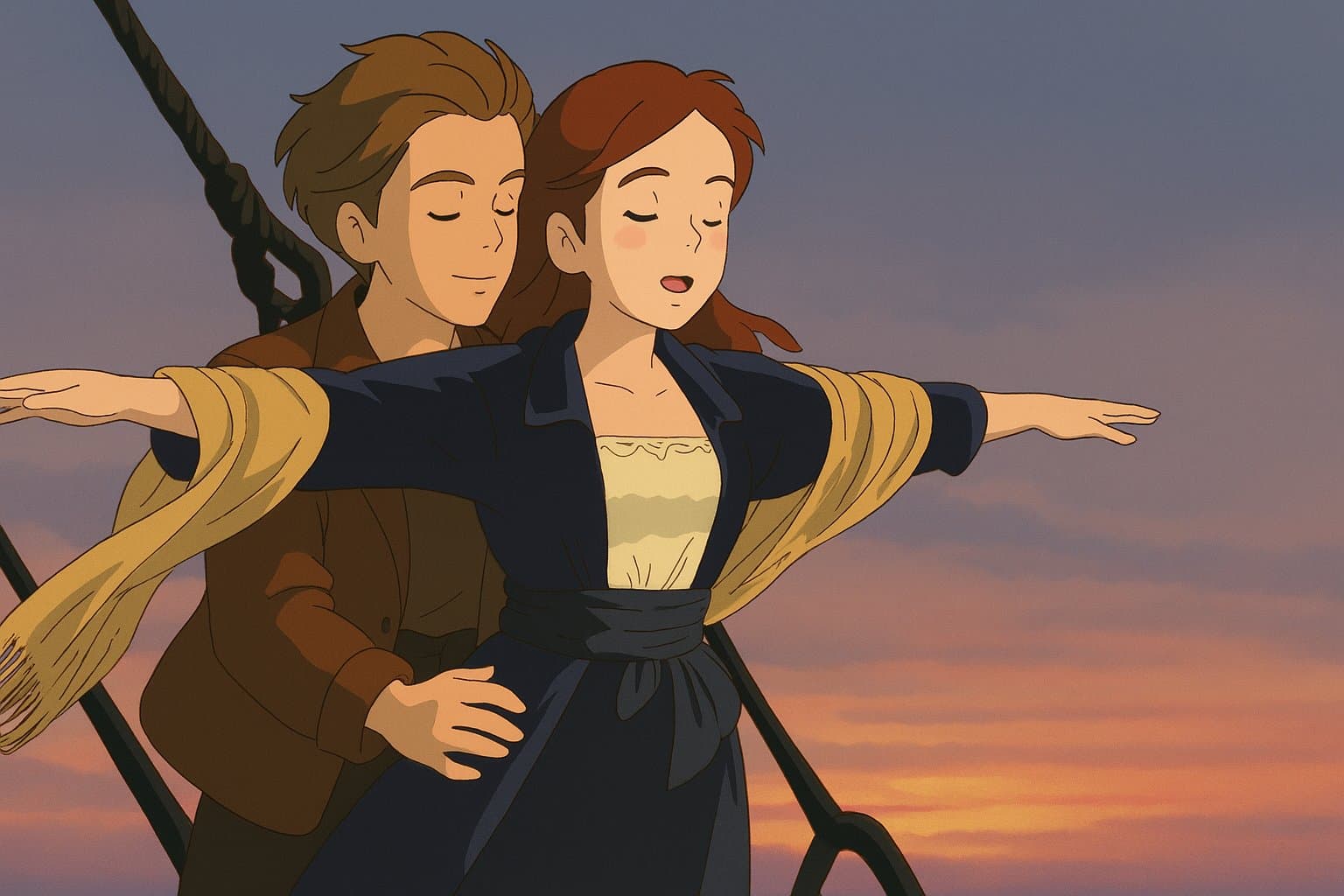 Beautiful landscape transformed by Gibly.online in Ghibli style